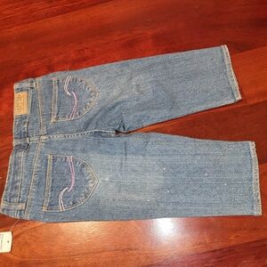 Signature by Levi Strauss Kids Blue Jeans with Pink Stitching